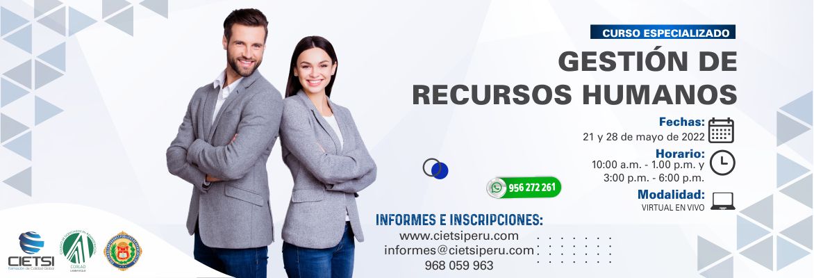 CURSO ESPECIALIZADO GESTIÓN DE RECURSOS HUMANOS 2022